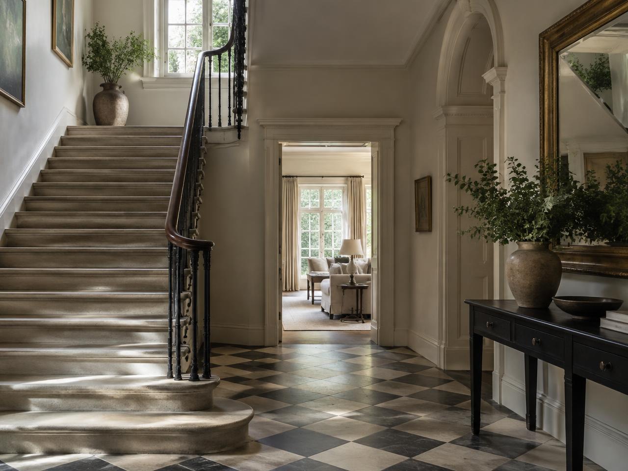 A considered entrance hall in a private home